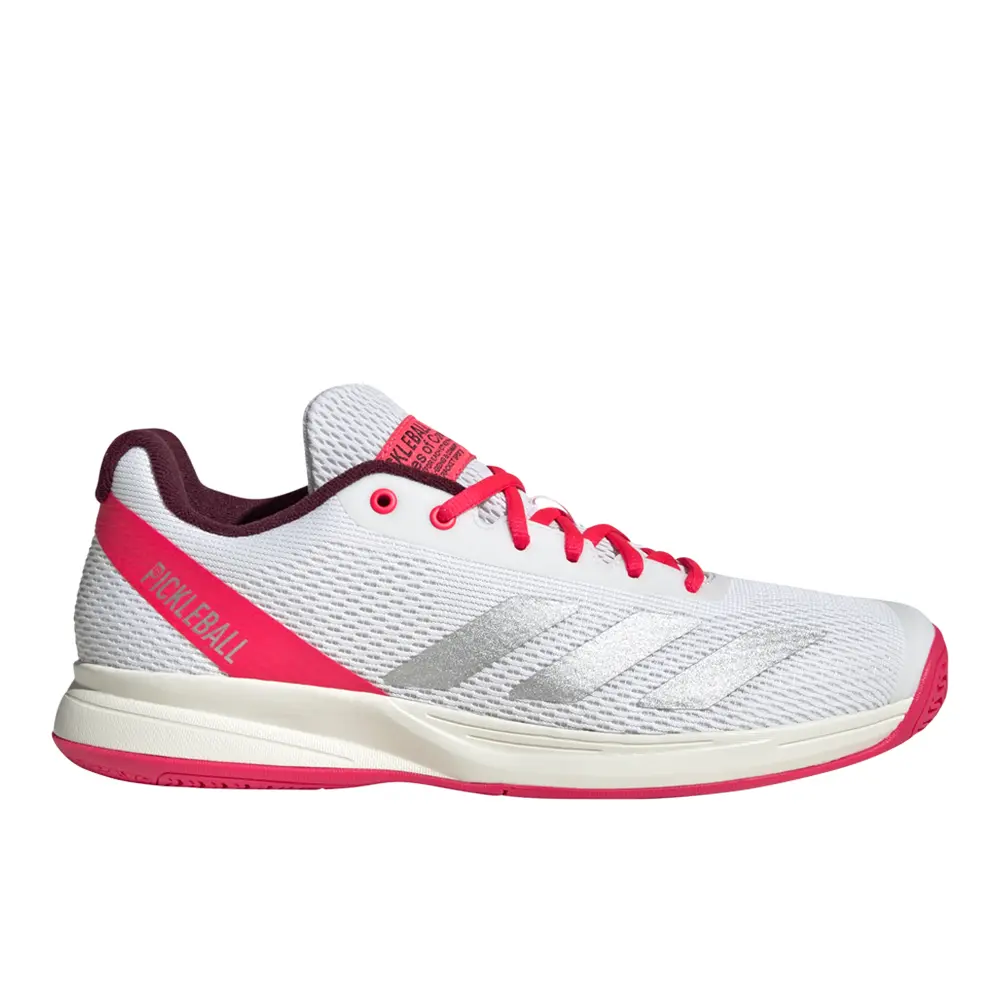 adidas Mens Pickleball Tennis Sneakers Shoes - White adidas Mens Pickleball Tennis Sneakers Shoes - White