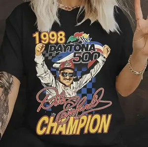 Vintage 1998 Daytona 500 Dale Earnhardt T-Shirt, Nascar Racing Shirt, Retro 90s Racing Graphic Shirt