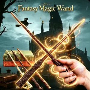 Fantasy Resin Magic Wand Toy with Mist Spray Effect, High-Playability Stress Relief Accessory, Classic RPG Prop, Halloween Decor, Ideal Gift for Kids, Toys & Hobbies Magic Kits Accessory
