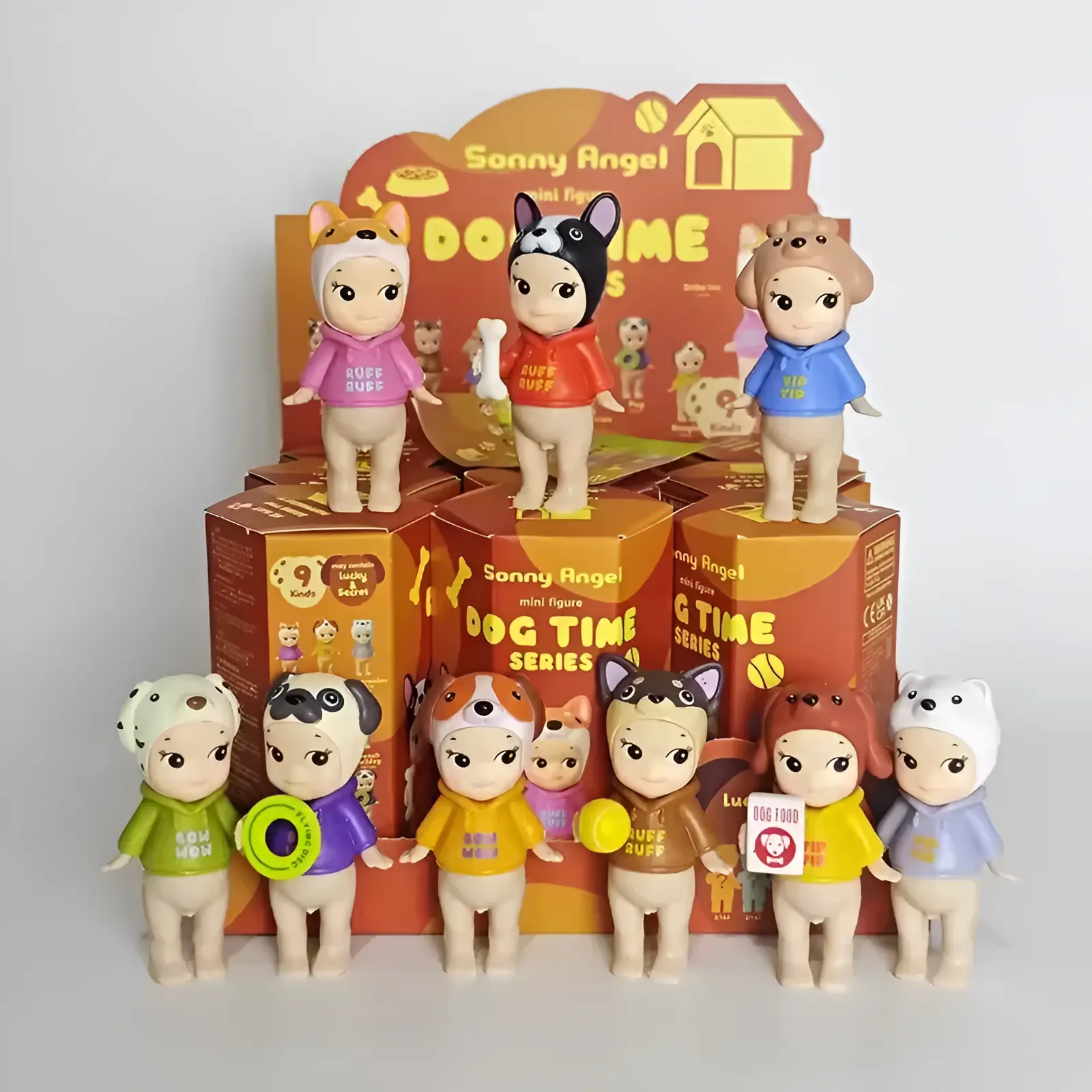Dog Time Series Sonny Angel Blind Box | 1 Random Box Mystery Mini Figure Collectible Toy | Cute Desk Decor | Birthday Holiday Gift