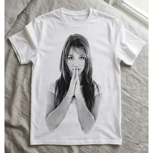 Vintage Pop Icon Graphic Tee Aesthetic Y2K Shirt |   Retro Celebrity Style T-Shirt |   Minimal Black White Portrait Tee |   90s 2000s Fashion Outfit |   Streetwear Trend |   Gift for Pop Culture Lovers # SummerVibes
