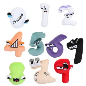 Alphabet Lore Numbers Plush Pillow Cute Digital Stuffed Doll Kids Early Educational Enlightenment Toys In Stock