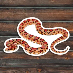 Corn Snake Sticker, Reptile Sticker, Snake Sticker, Waterproof Pet Corn Snake Sticker