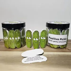 30 Pack Positive Kimchi Belief Cards, Emotion Support Kimchi, Unique Positive Messages, Inspirational Card Jar, Motivational Gift Set, Portable
