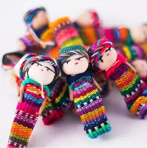 Guatemalan Worry Dolls - 2" Handmade Dolls with Cultural Heritage for Stress Relief, Emotional Support & Mindfulness Practices