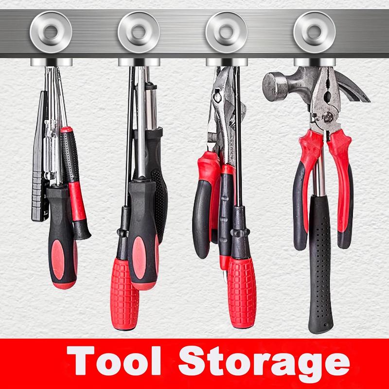 10pcs Round Rare Earth Magnetic Metal Magnets set with Hole for Wall Mounting, 30*5mm Mini Strong Neodymium Magnet ,  10 Pcs Heavy Duty Magnets with Hole in The Center for Warehouse Cruise Ship