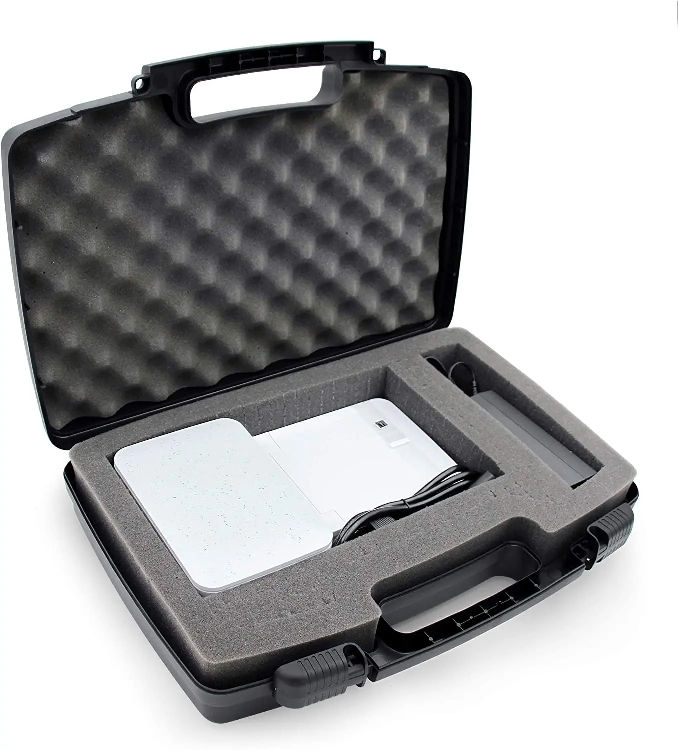CASEMATIX Hard Case Shell Portable Printer Case Compatible with HP Sprocket Studio 4x6 Photo Printer Impact Resistant Foam with Custom Compartments Durable Plastic Protection Cover