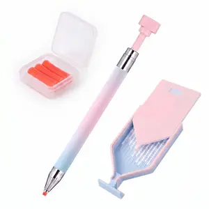 Bedazzling Kit Adjustable Diamond Painting Pen with Wax Rhinestone Tray Bead Picker Tool All-in-One DIY Kit for Nail Art Phone Case Jewelry Making