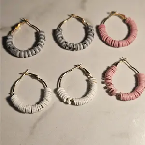 Dangle Poly Clay Earrings