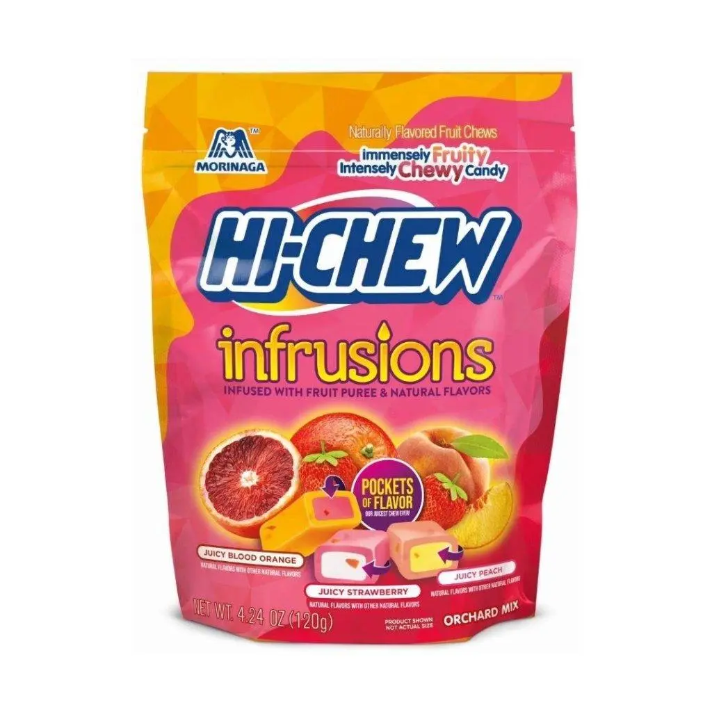 Morinaga Hi-Chew Infusions Chewy Candy Stand-Up Pouch – 120g