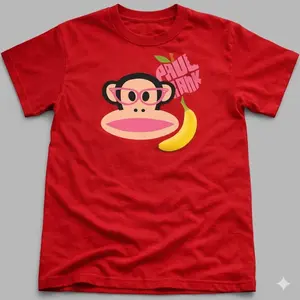 Paul Frank banana Graphic T-Shirt And Baby Tee Cartoon Streetwear Tee ,Funny tshirt