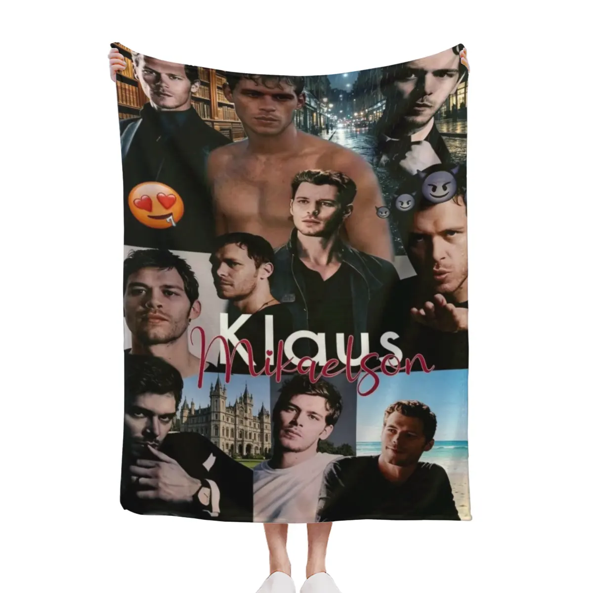 Soft and smooth, skin-friendly flannel fabric. Suitable for staying up late to watch TV series, taking a nap in the dormitory, a dark-haired teenage girl's bedroom, and soft furnishing in the study. Ideal for fans of European fantasy vampire TV series.