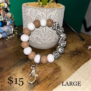 Large Silicone Keychain Wristlet