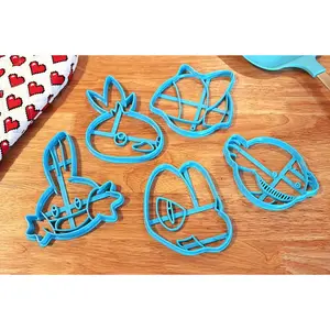 Pokemon Generation 3 Starter Cookie Cutters- Mudkip, Treecko, Torchic, Ralts, Wailmer