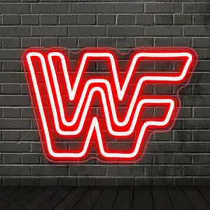 Wrestling Neon Sign LED Dumbbell Neon Sign Barbell Neon Signs Light Decorative Neon Light for Home Gym Wall Decor Boys Room Sports Club Fitness Club Bedroom Garage Decorating USB Powered