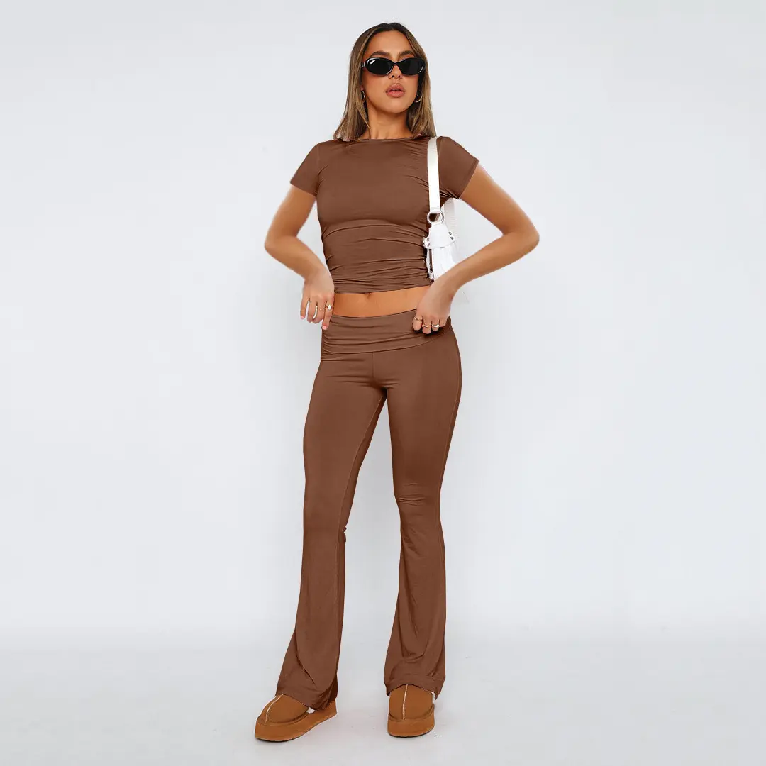 Brown Set   Short Sleeve