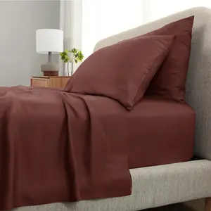 Aloha Soft 4- Sheet Set | Maroon Sunset | Split  | Made from  Viscose derived from  | Introductory Sheet Line