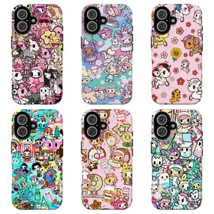 FL- T0kidoki Kawaii Character Case, Cute Y2K Rainbow Anime Protective Phone Cover For iPhone 11 12 13 14 15 16 17 Air Pro Max for Samsung S26 S25 S24 S23 S22 S21 Case,Gift for her/him/fans