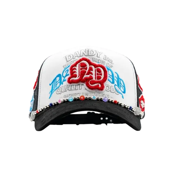 DANDY ROCKET POP WHITE SNAPBACK HAT DANDD MULTI