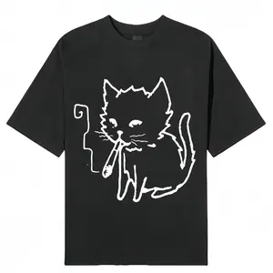 Unisex Vintage Y2K Cat Graphic TShirt for Gothic Grunge Emo and Streetwear Styles