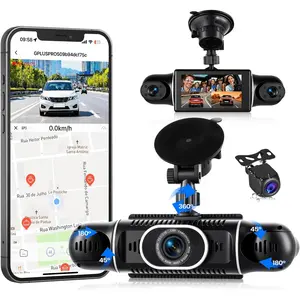 4-Camera Dash Cam , 360? No Blind Spot  Camera with Night Vision, Loop Recording, G-Sensor, WiFi APP Control - -Around