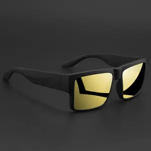 New Trendy Sport Polarized Sunglasses, European Style Square Frame Fashion Eyewear, Outdoor UV Protection Cycling Glasses