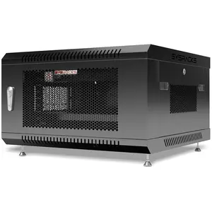 Sysracks 6U Wall Mount MESH Door Server Rack Cabinet Locking Computer Cabinet Network Enclosure for Electronics Security Audio Video AV Equipment Data Rack 24-Inch Depth Server Cabinet (6U) 6.600