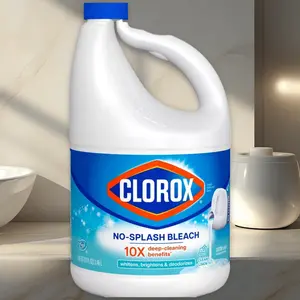 Clorox Splash-Less Bleach Clean Linen 117oz - Splash-Less Bleach, Clean Linen Scent, 117oz, for Laundry Cleaning, Multi-Purpose, Bulk