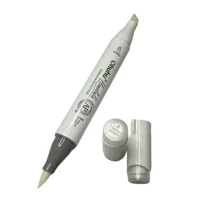 Dual Tip Colorless Blender Marker Brush & Chisel for Seamless Blending Smooth Gradients Corrections Alcohol Markers