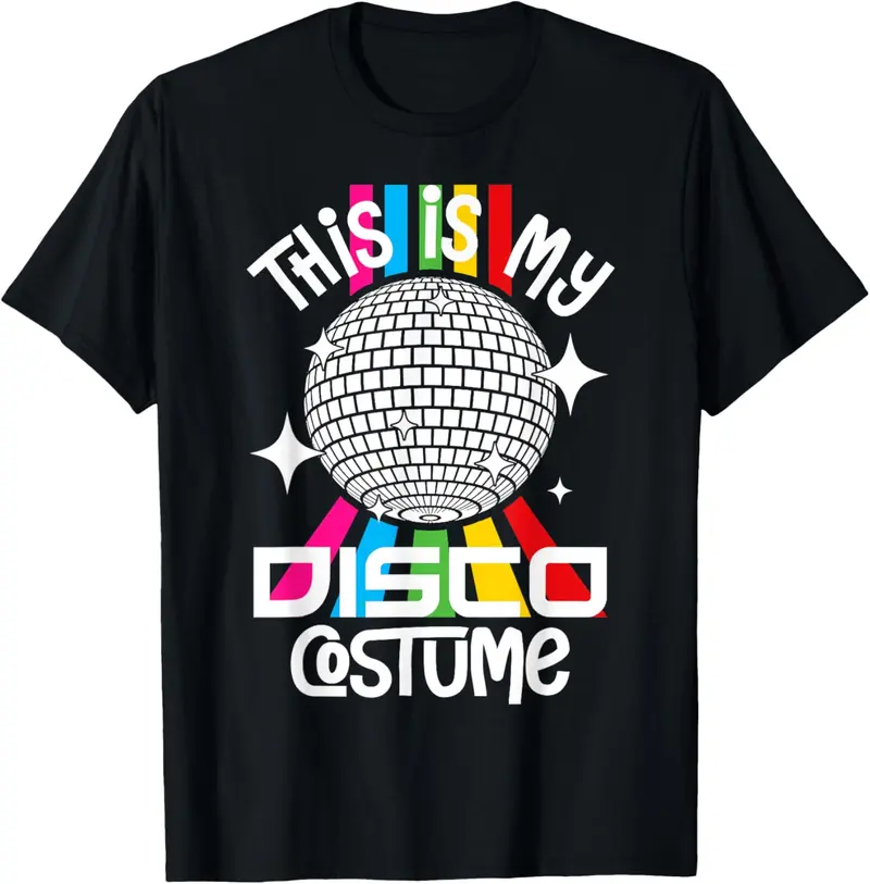 BrittanyUs This Is My Disco Costume Funny 1970s Funky 70s Dancing Party T-Shirt