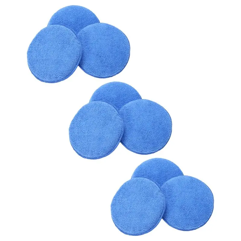 9 x Microfibre Foam Sponge Polish Wax Applicator Pads Car Home Cleaning Car Detailing Tools Car Detailing Kit