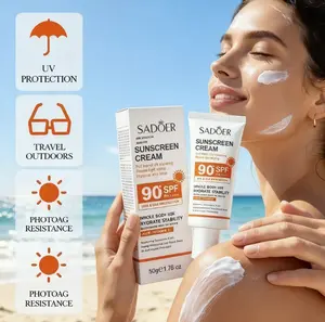 Compact Daily Facial Body Sunscreen, SPF 90+ PA++++, Water Proof & Water Resistant, UVA/UVB Protection, No White Cast, Non-Greasy, Bright, for Sensitive Skin