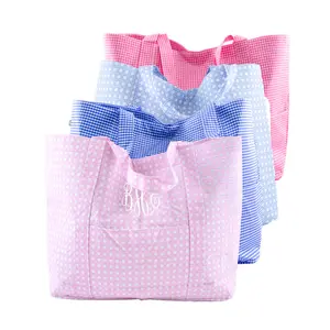 Glossy Wipeable Jumbo Bungalow Big Mama Tote by Mint - Great Size Tote for Beach or Diaper Bag