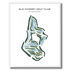 Old Hickory Golf Club, Missouri - Printed Golf Course