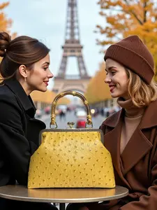 Women's PU Leather Ostrich Skin Texture Handbag, Spring Summer Wedding Evening Bag, Elegant Small Crossbody Purse for Ladies, Leather Textured Handbag, Crossbody Handbags
