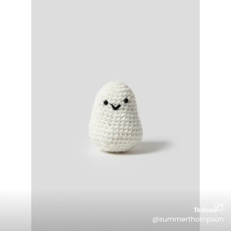 Tedoo Halloween Spooky Ghost - Adorable Haunted Amigurumi for Spooky Ambiance & Decor - Perfect for Halloween Season