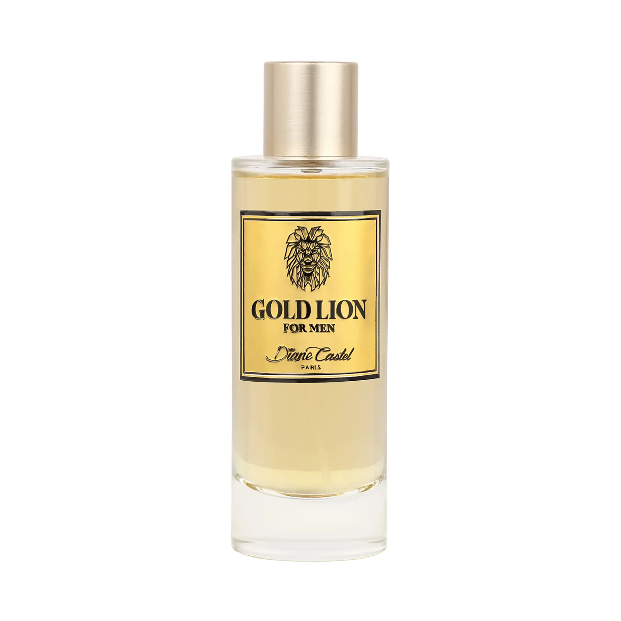 Diane Castel Gold Lion - Cologne for Men - Elegant Mens Cologne - Flamboyant Allure of Mandarin, Cardamom, Cedarwood, and Musk Notes - 3.3 oz