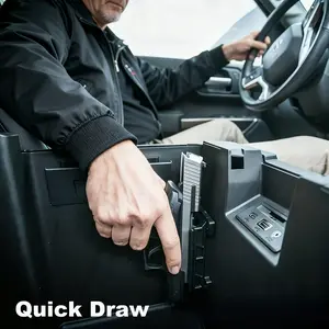 Magnetic Gun Holder for Car, Quick Draw Magnetic Pistol Holster, Adjustable Hidden Mount, Suitable for Multiple Scenarios, Car Mount Dashboard