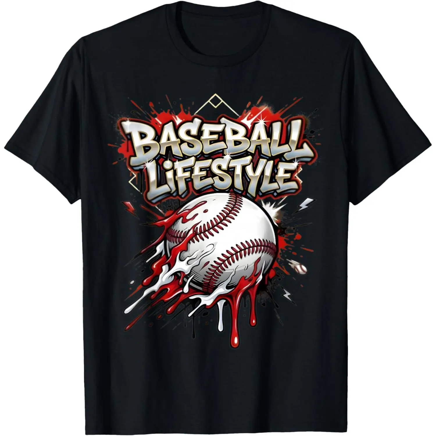 Baseball Life Style 101 Apparel Youth Drip Baseball Boys Kid T-Shirt