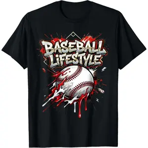 Baseball Life Style 101 Apparel Youth Drip Baseball Boys Kid T-Shirt