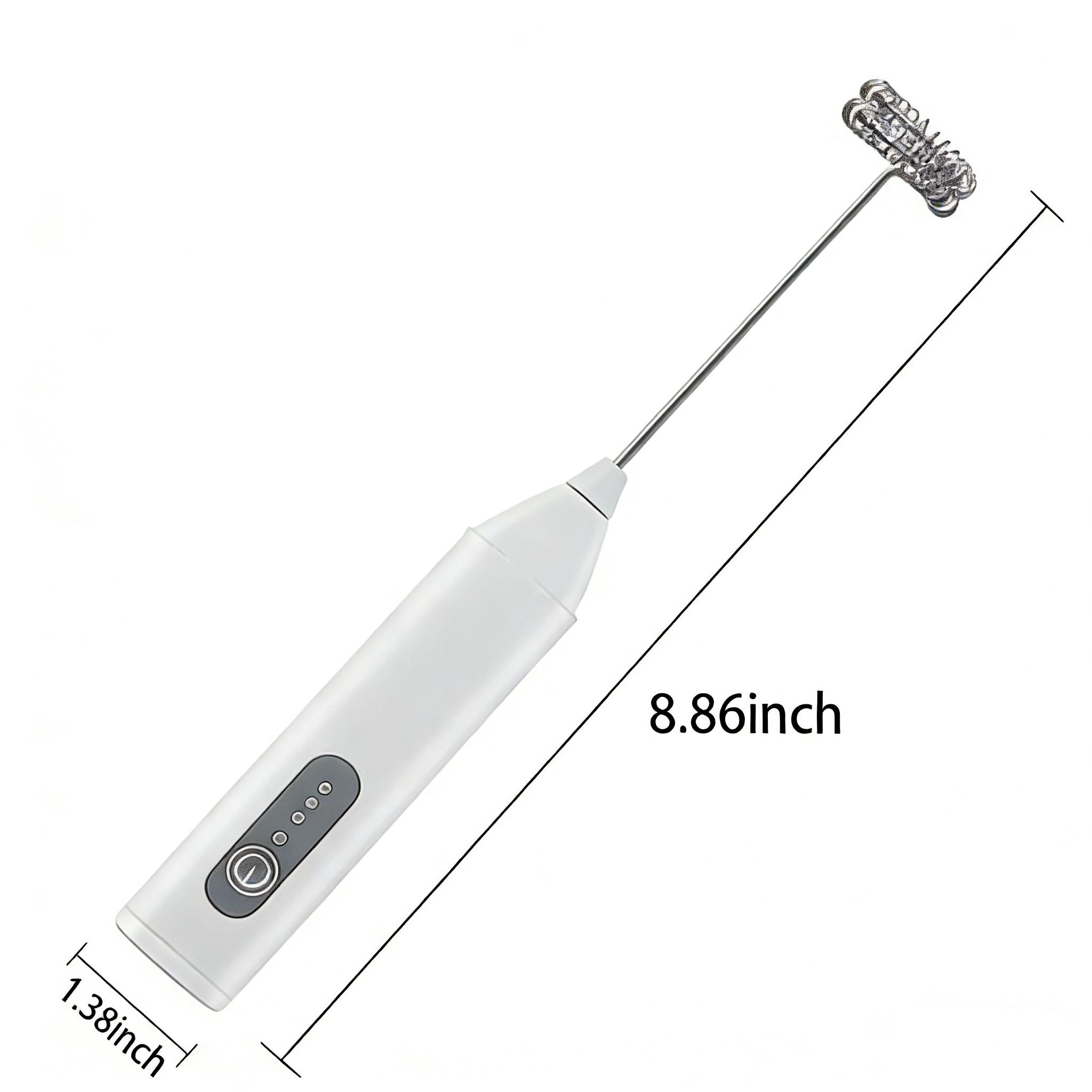 Rechargeable Coffee Frother, Handheld Milk Frother, Rechargeable Electric Blender Coffee Frother, Whisk Drink Mixer, Mini Foamer for Lattes, Cappuccino, Matcha, Hot Chocolate