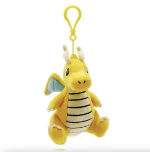 6" Dragonite - Stylish Accessory Soft Plushie Keychain Soft Toy Clip-On Charm for Bags & Keys