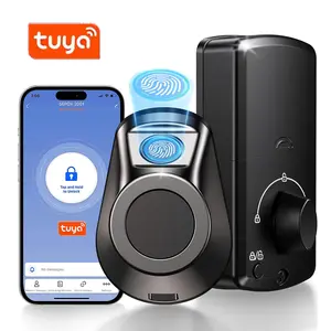 The Tuya application can remotely control smart door locks, automatic locks, and automatic unlocking. Its unique design and universal alternative to American standard door locks make it compact and versatile, suitable for all American doors.