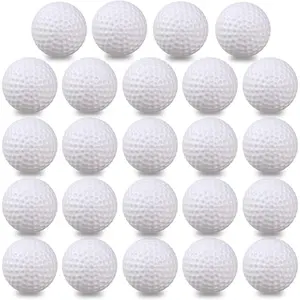 Plastic Golf Balls Practice, 24/100 Pack Hollow Plastic Golf Balls Indoor Outdoor Training, Golf Party Decorations Practicing Field Hockey