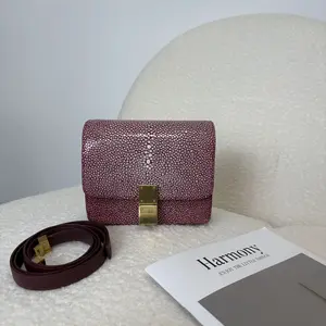 Pre-owned Celine Classic Box Bag Stingray Small Pink 16