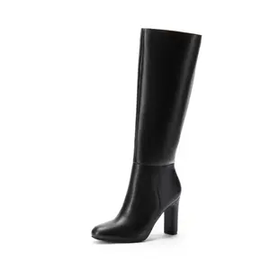 Elegant & Versatile Vegan Leather Knee-High Boots for Women – Comfortable, Stylish, and Easy to Wear
