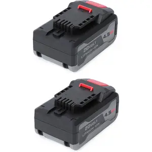 2Pack 20V 4.5Ah Capacity Replacement Lithium  Compatible with Bauer 20V Cordless Tools, for 1702CB 1907CB 2108CB