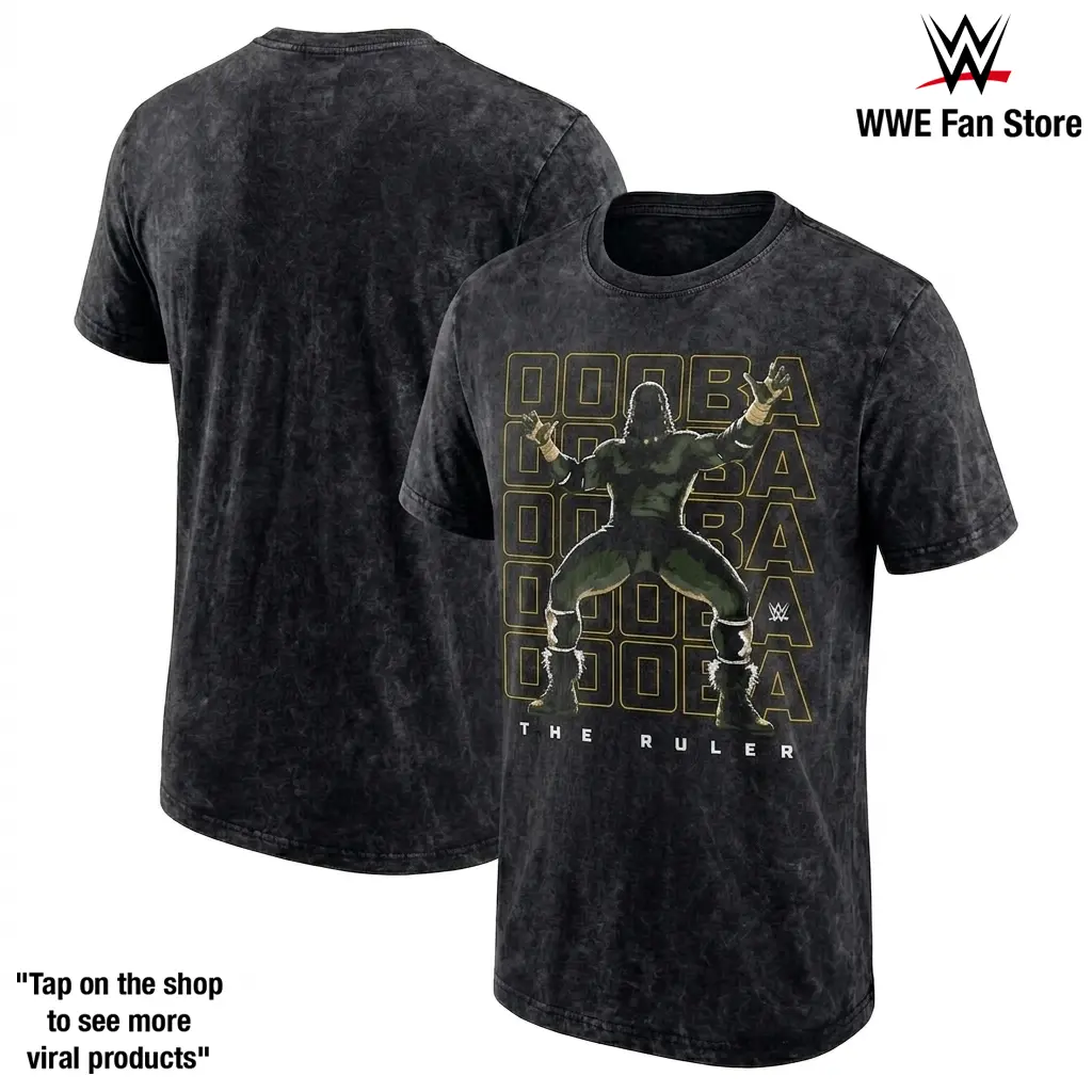 Youth 500 Level Black Oba Femi Chant Pose Repeat T-Shirt, WWE NXT Graphic Tee, Oba Femi The Ruler Shirt, NXT North American Champion, Powerful Rising Superstar, Dominant Wrestling Style, Pro Wrestling Fan Apparel