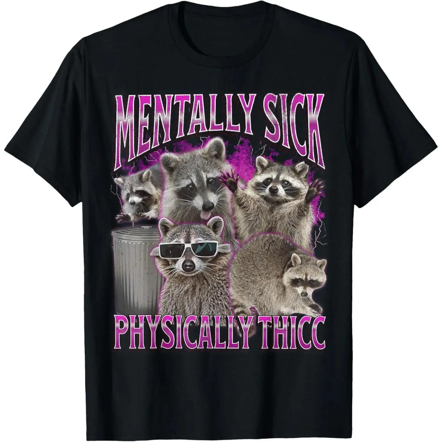 Physically Thicc Funny Meme Bootleg Graphic 90s T-Shirt Graphic tees