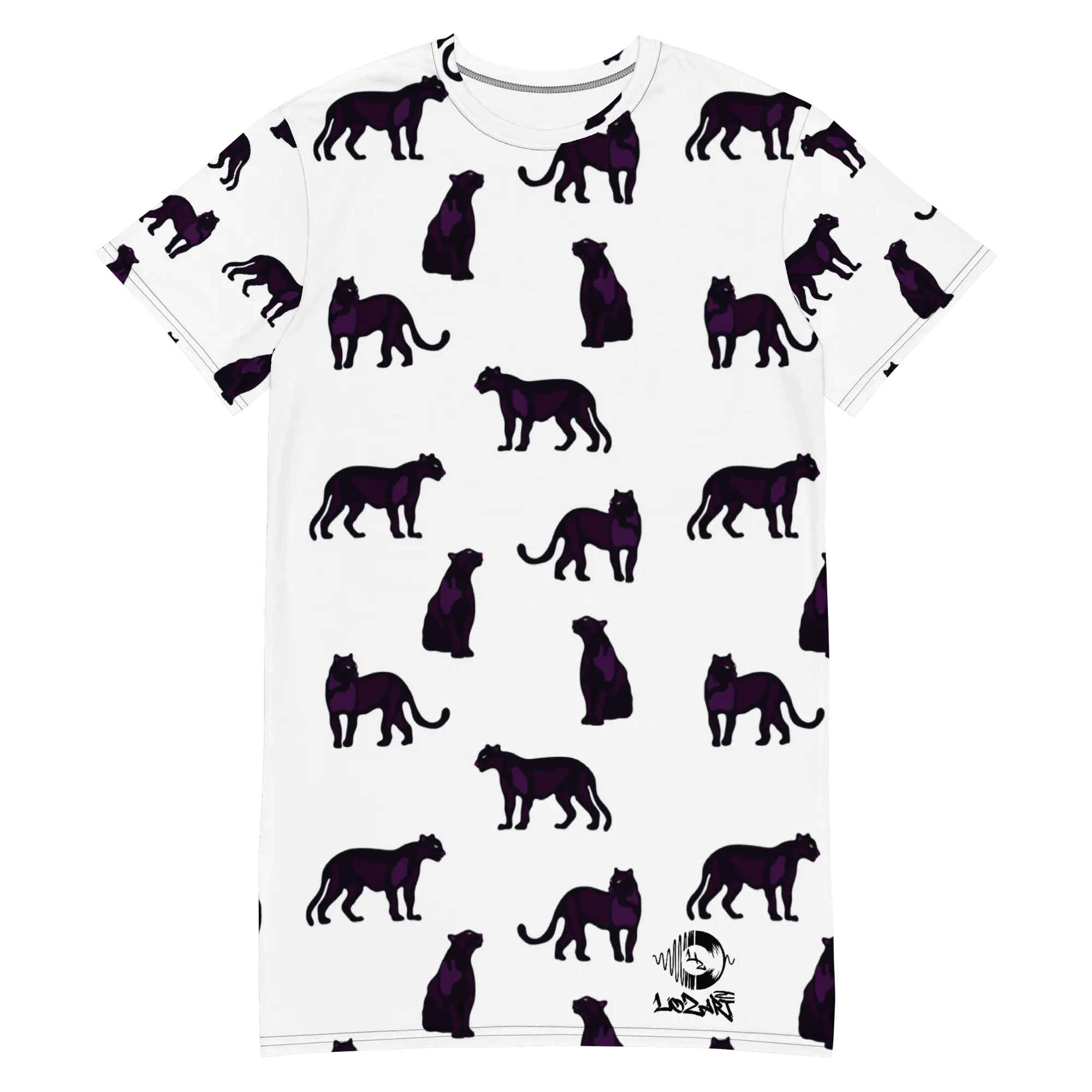 Lozart panther T-shirt dress
